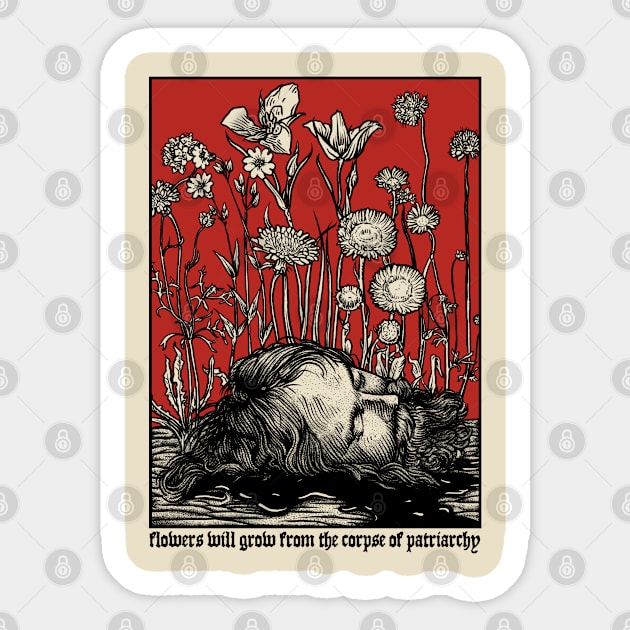 Death of Patriarchy Sticker by FDbones